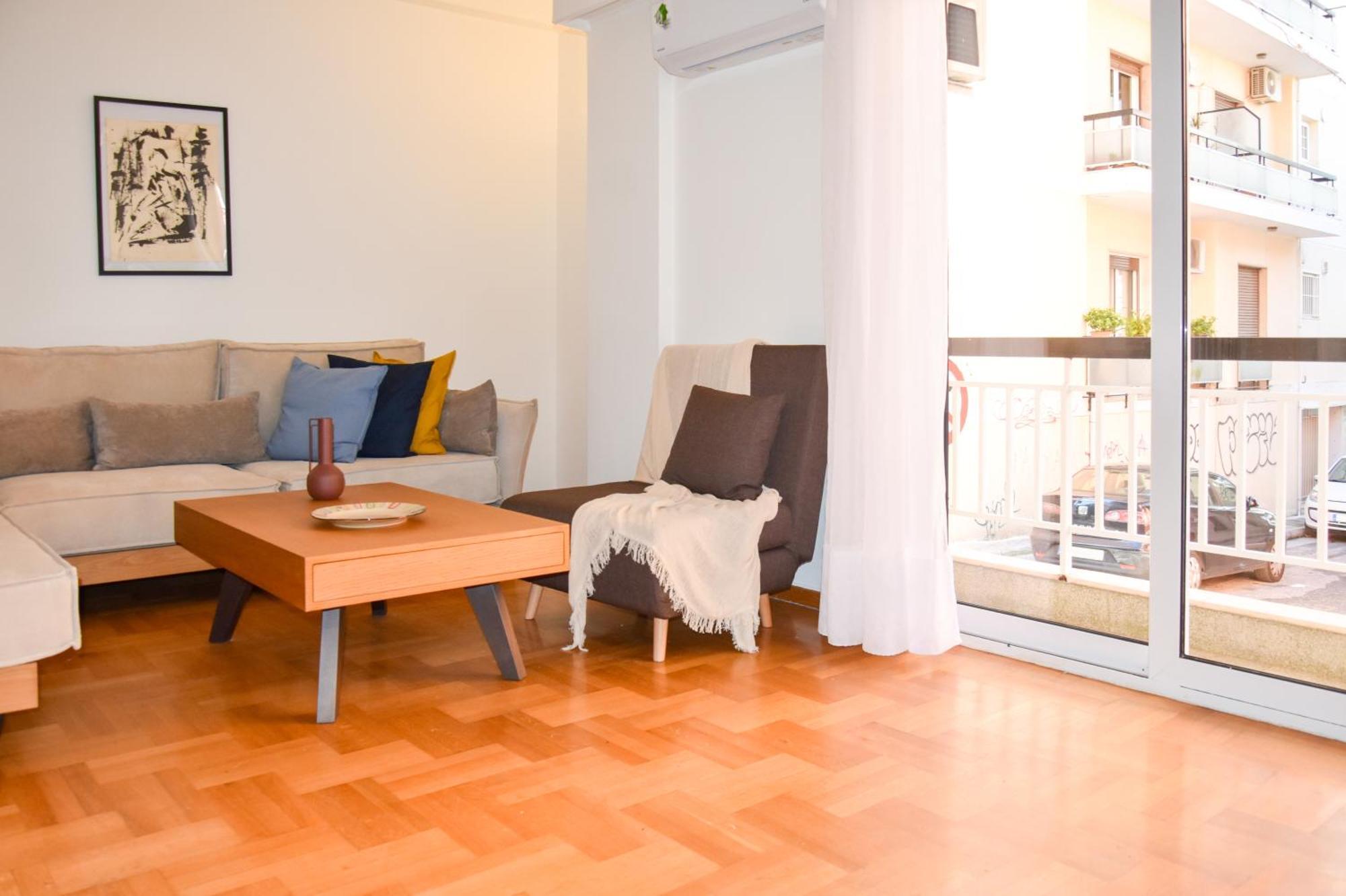 Spacious Modern Apartment In Pagkrati Athen Eksteriør billede